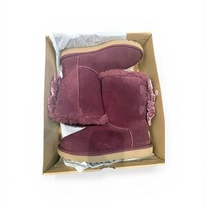 UGG Women's Plush Burgundy Boots